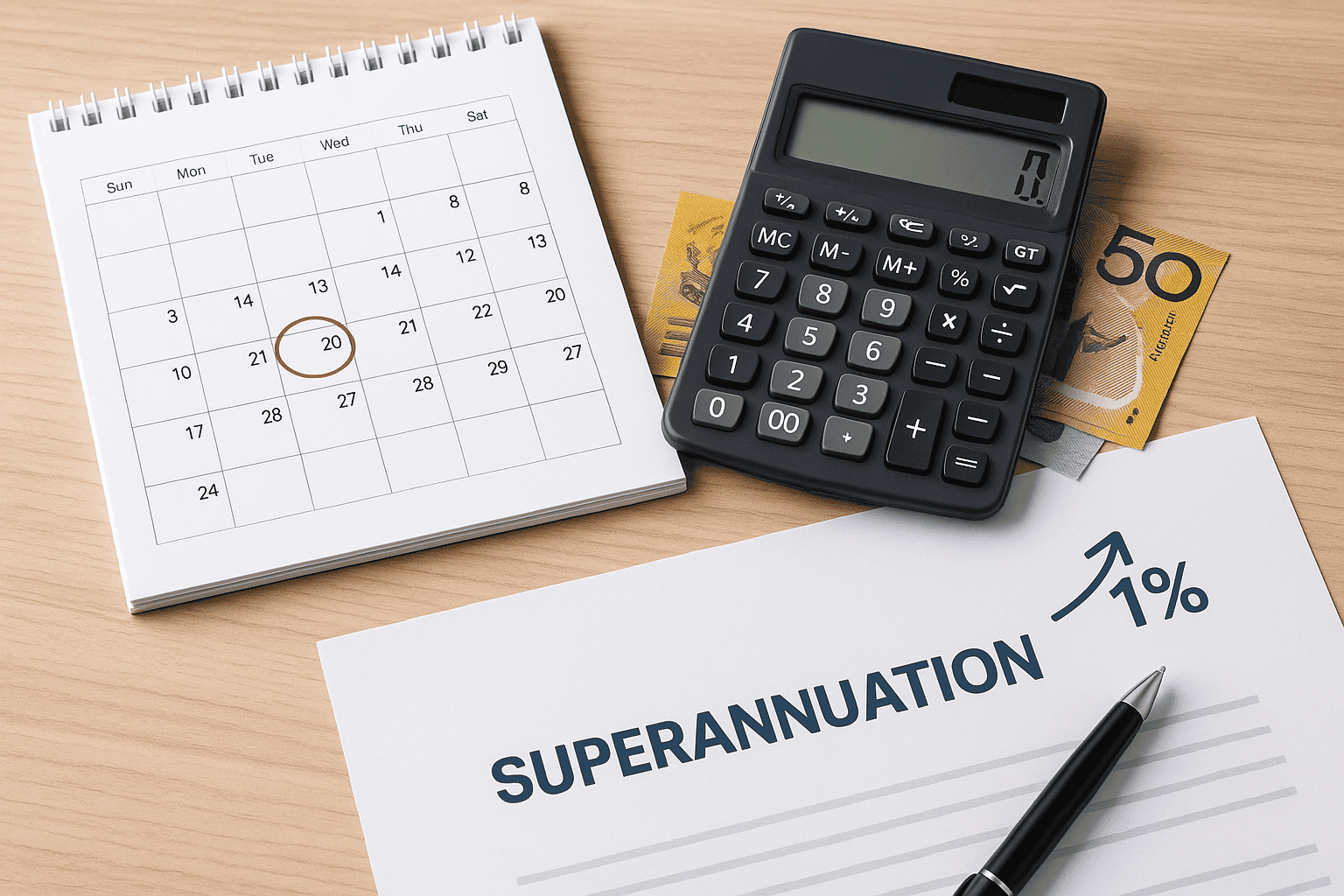 Reminder of March 2026 Quarter Superannuation Guarantee SG | Taxwise Australia | 08 6216 4309